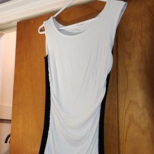 INC sleeveless scoop top.